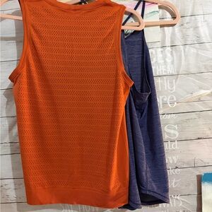 Lululemon Athletica Orange and Blue Tank bundle